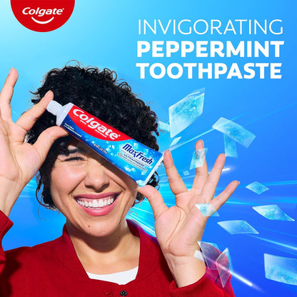 Colgate MaxFresh Clean Mint Toothpaste – Child-Safe Brushing Routine with Fun Cool Sensation, 24-Pack for Multi-Child Families