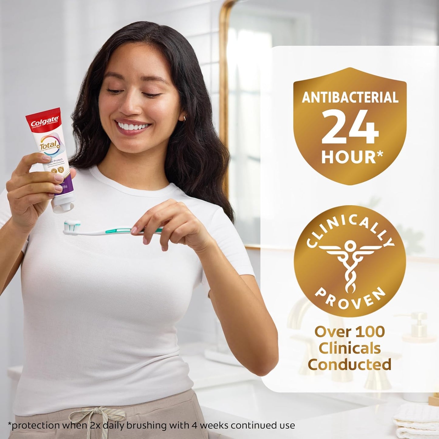 Colgate Total Gum Protection – Productivity-Focused SLS-Free Whitening Toothpaste for Consistent Daily Care