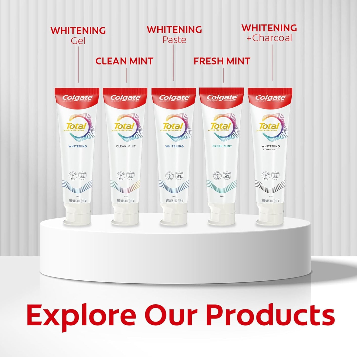 Colgate Total Plaque Pro Release Whitening Toothpaste – Self-Care Essential for Healthy Gums & Brighter Smile