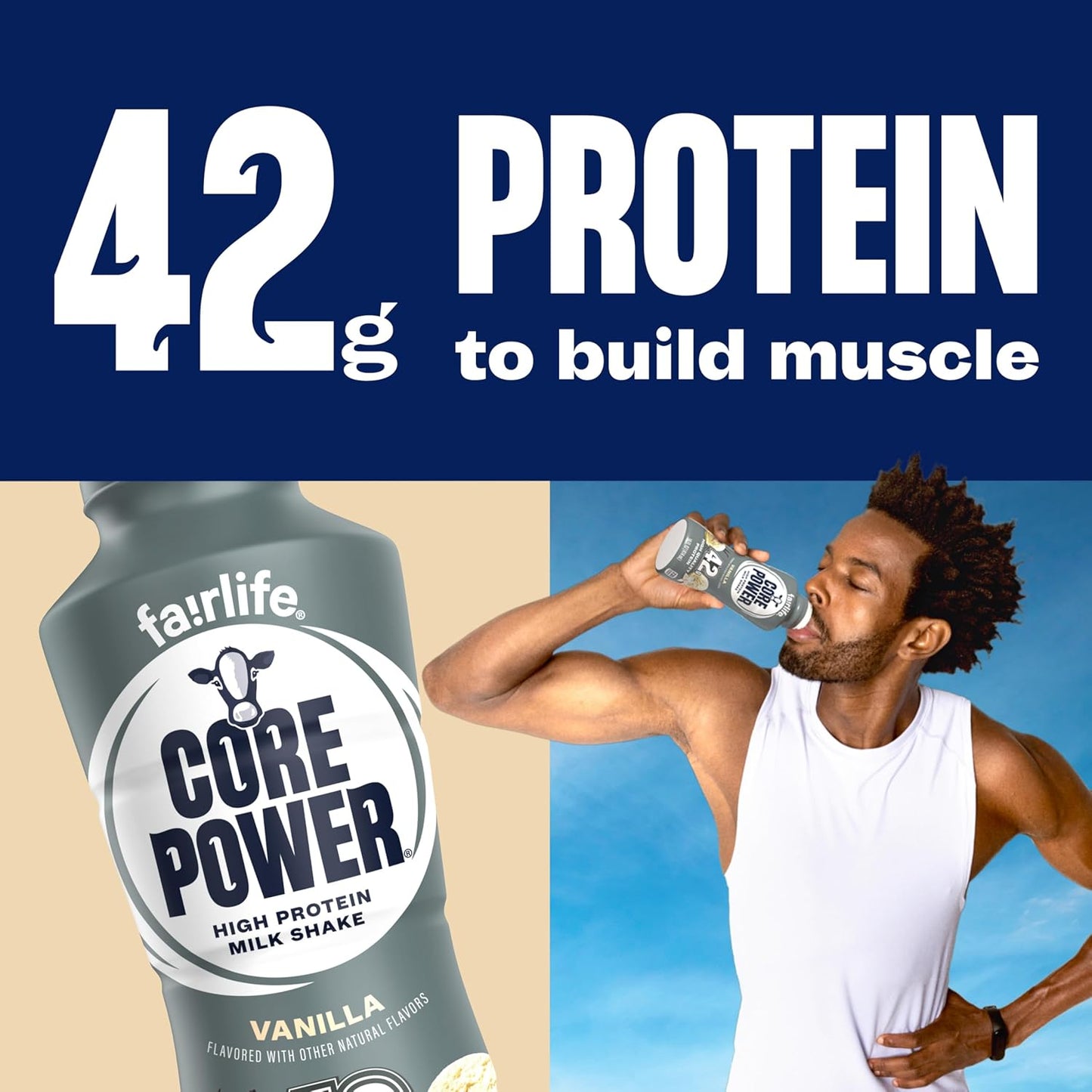 Core Power Elite High Protein Shake – Post-Game Nutrition for Team Sport Players, Chocolate 42g, 14oz, 12 Pack