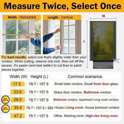 CozyPrivacy Static Cling Window Cover – Family Room Sun Protection, Residue Free