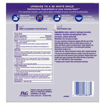 Crest 3D White Quick Whitening Kit – Streamline Your Morning Productivity with 2-Minute Professional Results