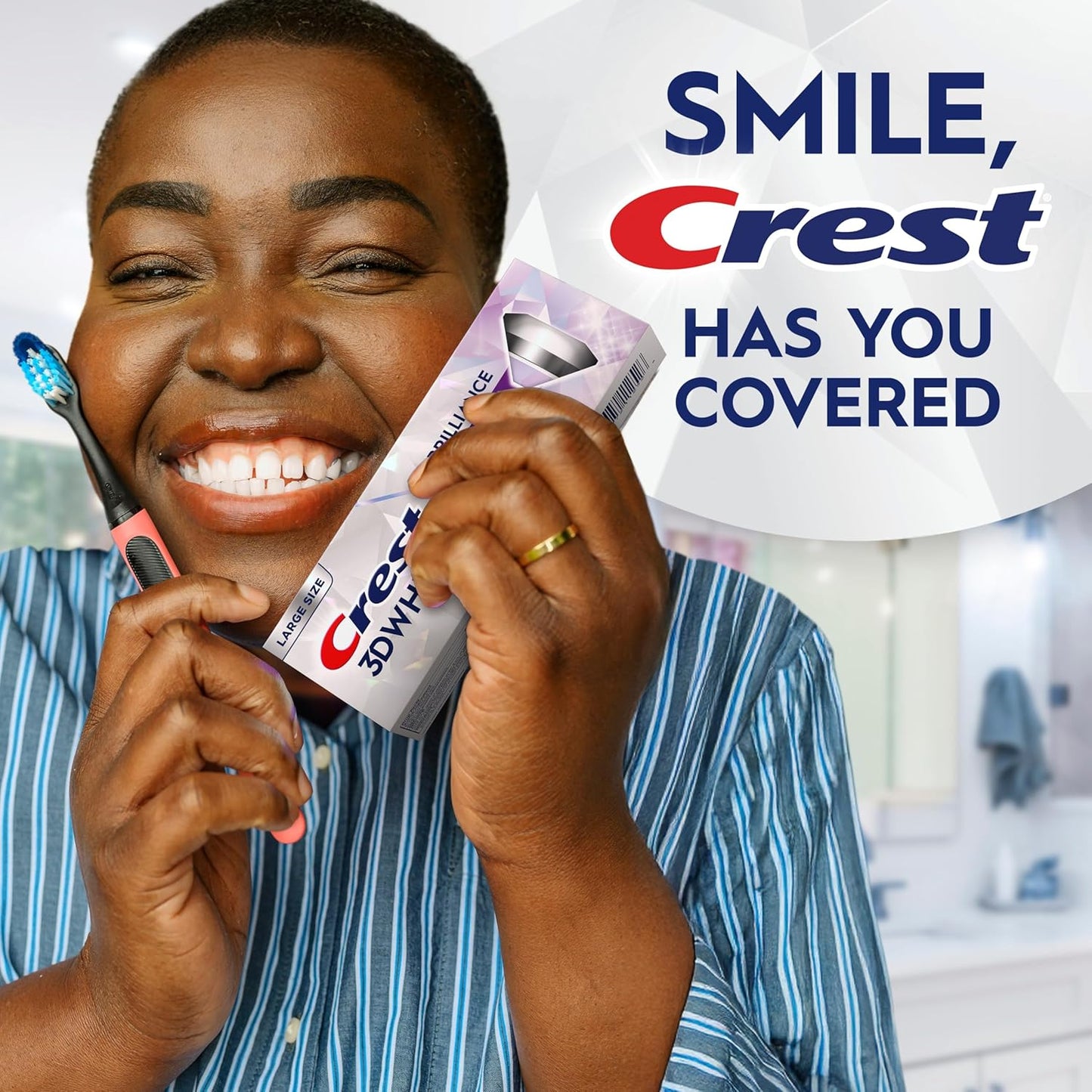 Crest 3D White Toothpaste – All-in-One Whitening & Cavity Protection, No Extras Needed