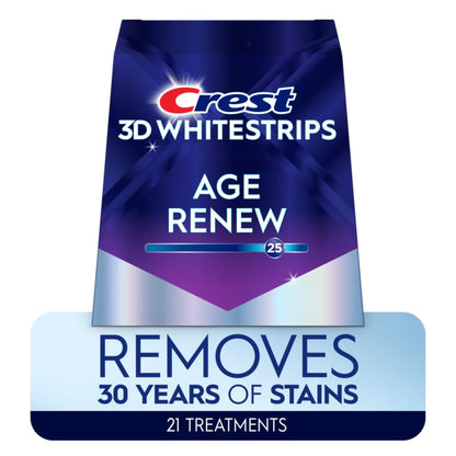 Crest 3D Whitestrips Age Renew – Elevated Teeth Brightening with 18-Month Lasting Results