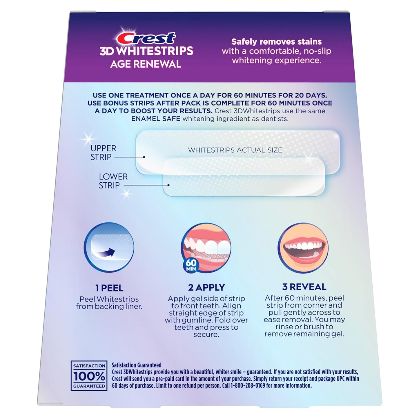 Crest 3D Whitestrips Age Renewal – Luxury Teeth Whitening Alternative to $400 Dental Office Treatments