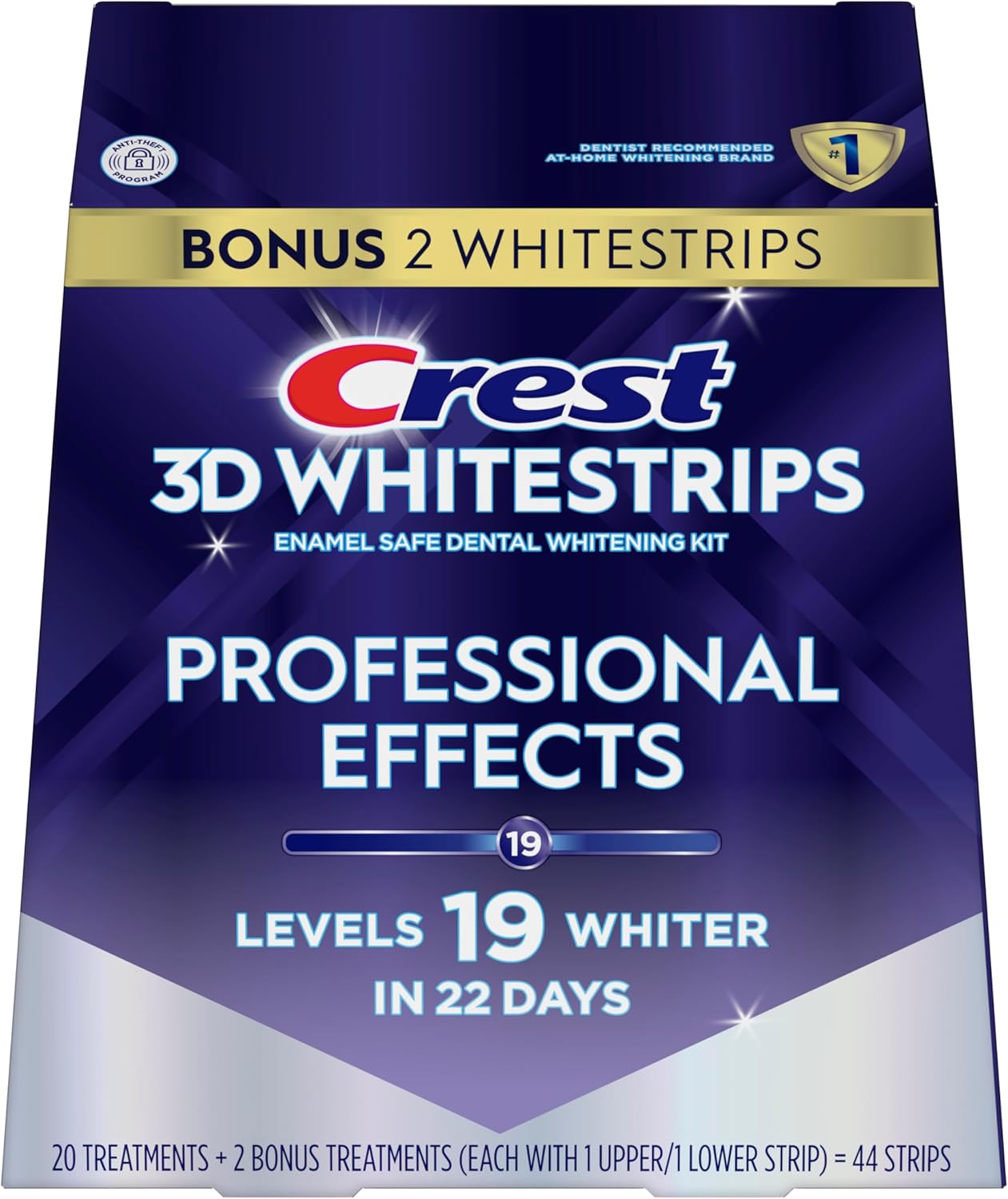Crest 3D Whitestrips Professional Effects – Luxury Teeth Whitening Strips with Advanced Seal Technology & Professional Formula