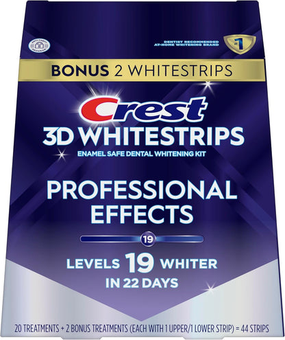 Crest 3D Whitestrips Professional Effects – Luxury Teeth Whitening Strips with Advanced Seal Technology & Professional Formula