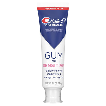 Crest Antibacterial Toothpaste 4.8oz (3-Pack) – Clinically Proven Focus Support & Gum Health for Busy Adults