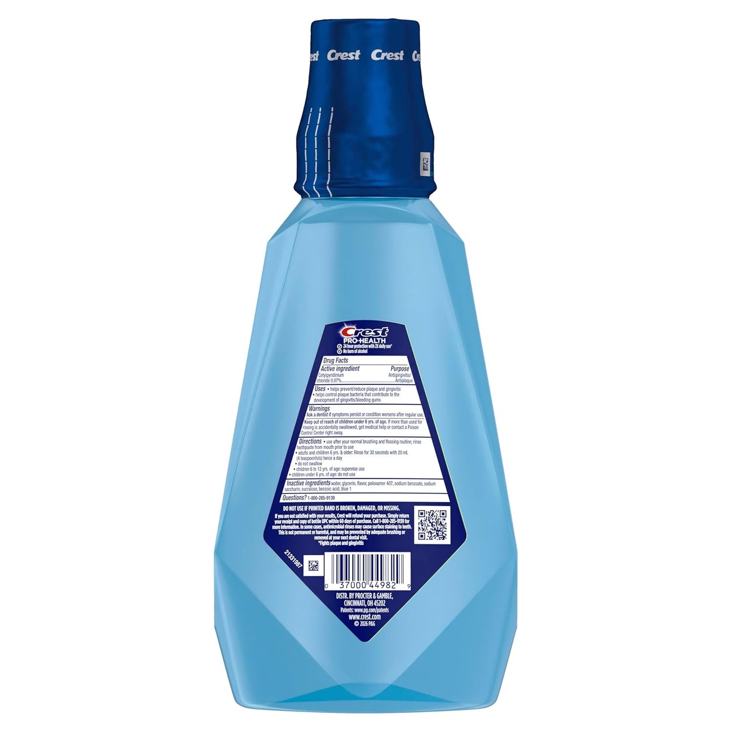 Crest Complete Clean Antigingivitis Rinse – Non-Toxic Gum Disease Solution for Shared Bathrooms