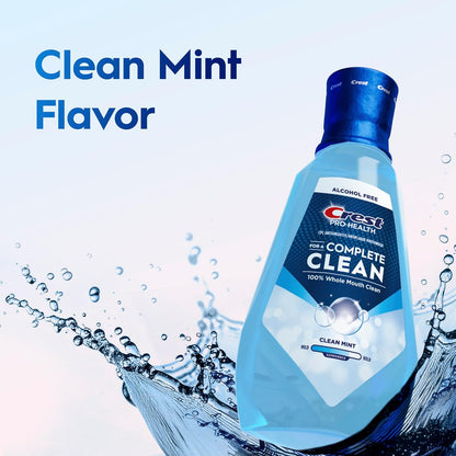 Crest Complete Clean Antigingivitis Rinse – Non-Toxic Gum Disease Solution for Shared Bathrooms
