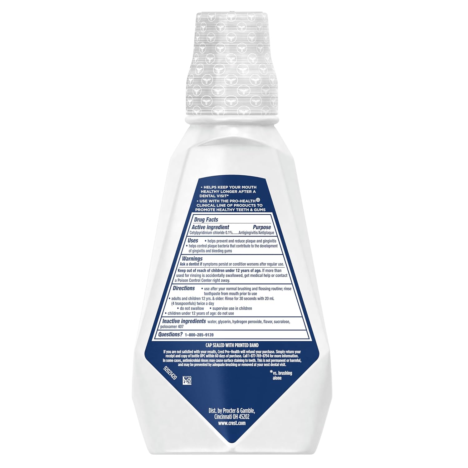 Crest Pro-Health Clinical Mouthwash – Kid-Friendly, Pet-Safe Oral Care Without Harsh Ingredients