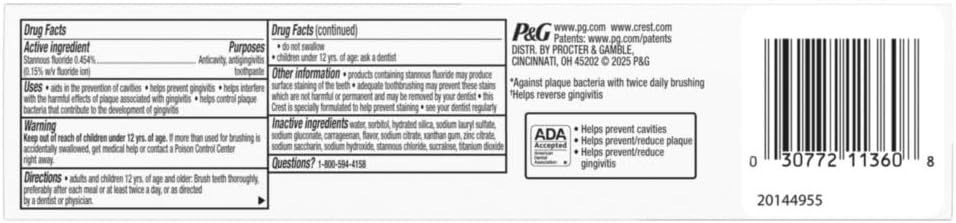 Crest Pro-Health Gum Detoxify 3-Pack – Child-Friendly Cavity & Gum Protection for Family Bathrooms
