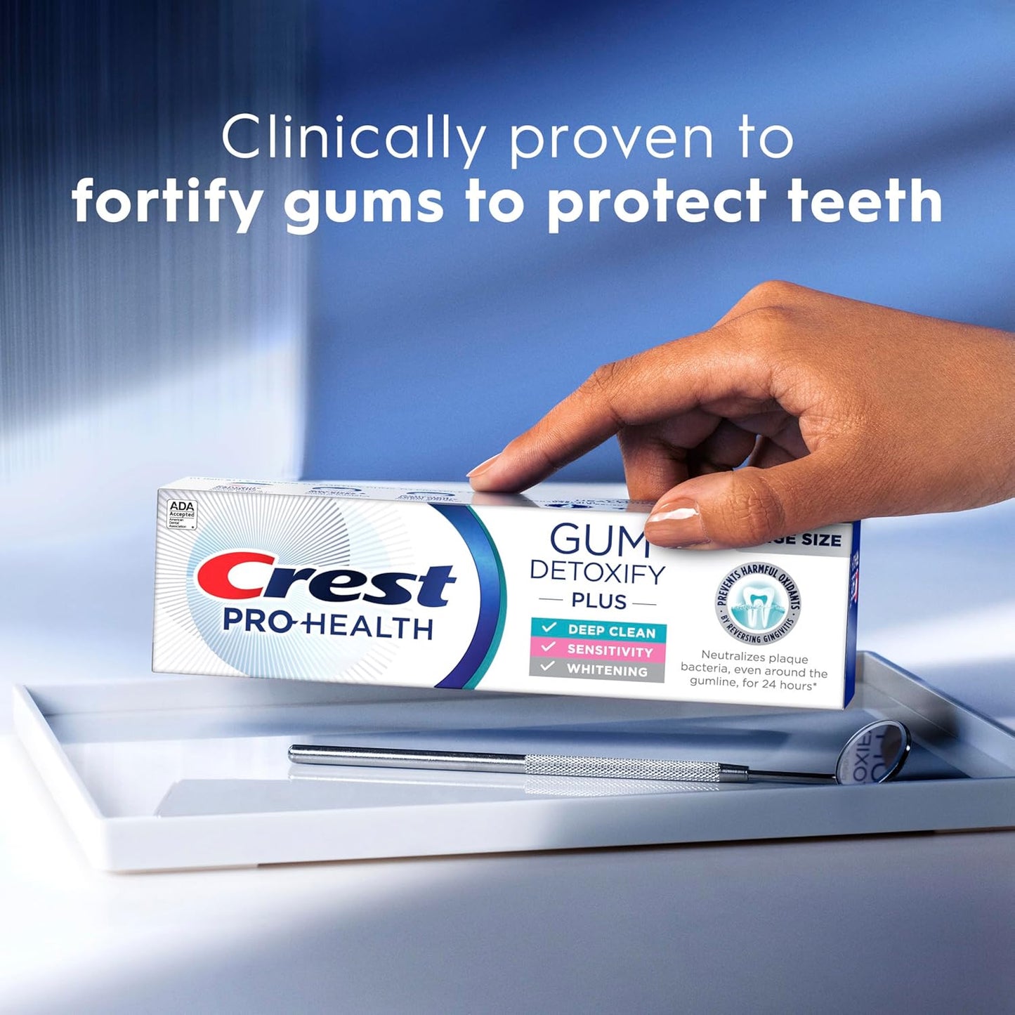 Crest Pro-Health Gum Detoxify Plus Toothpaste – Clinically Proven Gum Protection, No-Risk Formula