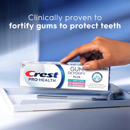 Crest Pro-Health Gum Detoxify Plus Toothpaste – Clinically Proven Gum Protection, No-Risk Formula