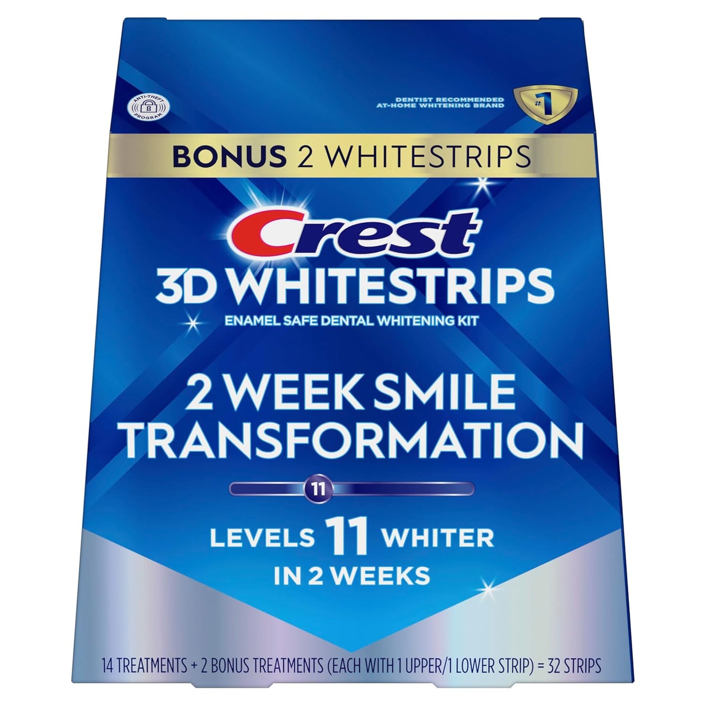 Crest Teeth Whitening Strips – Luxury Dental Care Kit, Dentist-Recommended Elegance