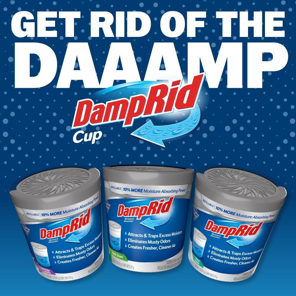 DampRid Fresh Scent Moisture Absorber 6-Pack, Practical Holiday Gift for Mom and Grandma Who Want Fresher Smelling Closets