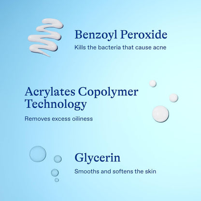 Differin 10% Benzoyl Peroxide Spot Treatment – Family Bathroom Essential for Teen Acne, 1 oz Gel