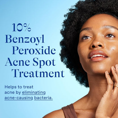 Differin 10% Benzoyl Peroxide Spot Treatment – Family Bathroom Essential for Teen Acne, 1 oz Gel