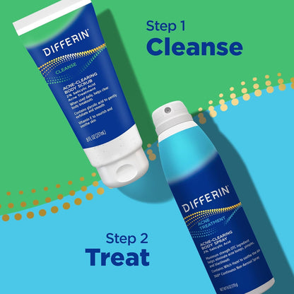 Differin Gentle Acne Body Scrub – Hypoallergenic Exfoliation for Active Teens and Young Adults