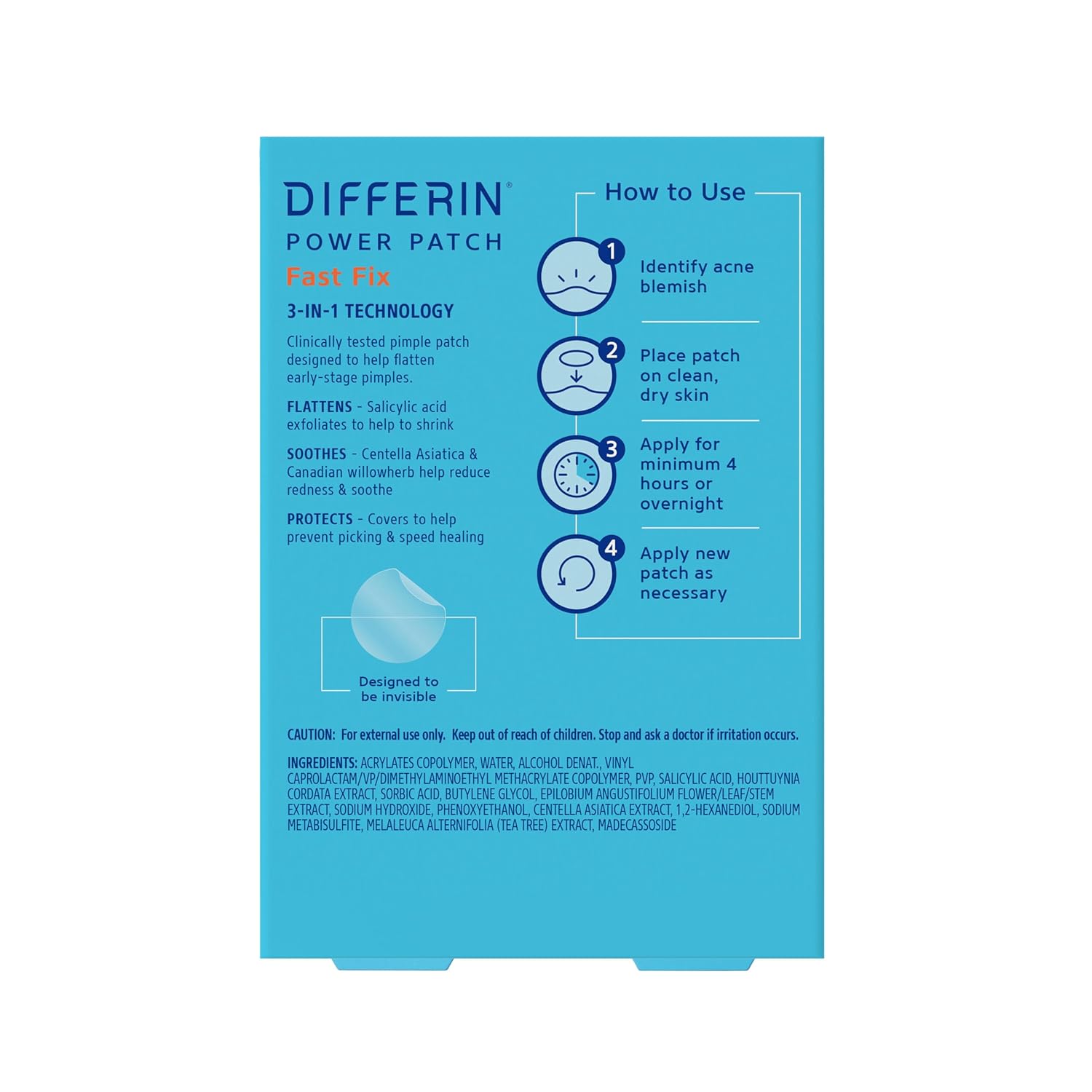 Differin Spot Treatment – Neutral Aesthetic Patches with Restrained, Essential Ingredients Only