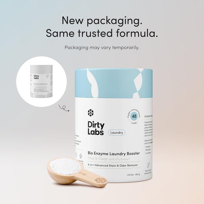 Dirty Labs Bio Enzyme Laundry Booster for Chemical-Sensitive Wellness Homes and Nontoxic Bath Towel Freshening, 48 Loads
