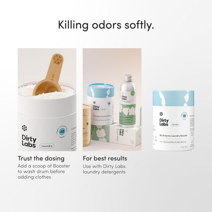 Dirty Labs Bio Enzyme Laundry Booster for Chemical-Sensitive Wellness Homes and Nontoxic Bath Towel Freshening, 48 Loads