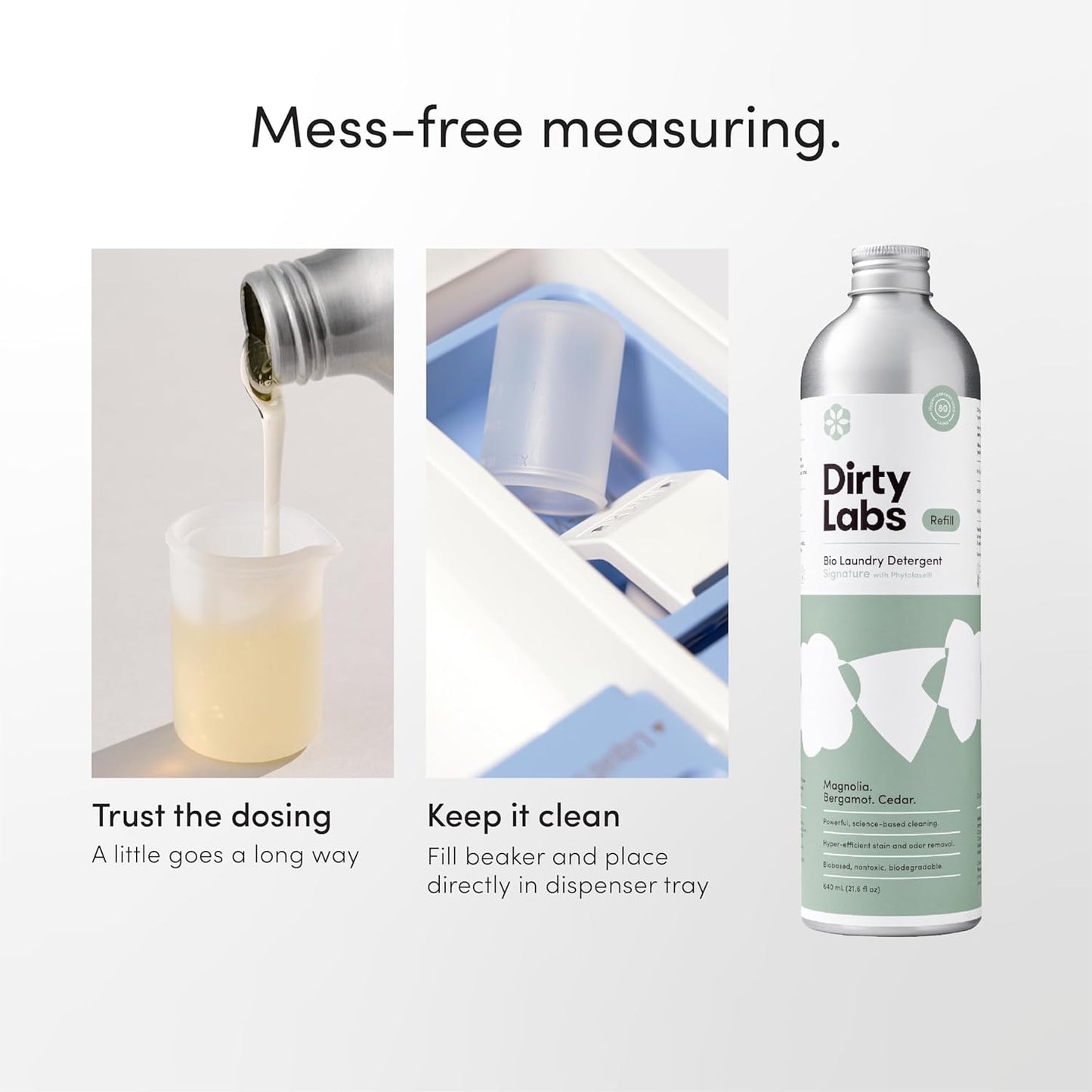 Dirty Labs Magnolia Bergamot Cedar Laundry Detergent Premium Birthday Gift for Mom and Wellness Lovers