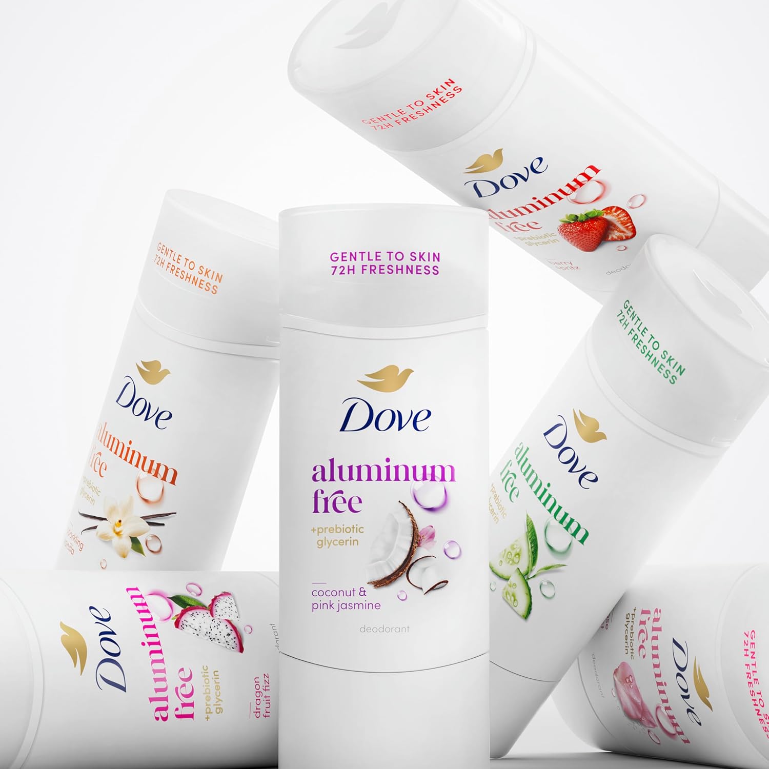 Dove Deodorant Stick Sparkling Vanilla – Long-Lasting Vanilla Scent for Hiking and Outdoor Dining