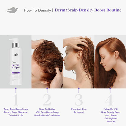 Dove Derma Scalp Density Boost Shampoo – Housewarming Gift for the Wellness Lover, Volumizing Daily Shampoo