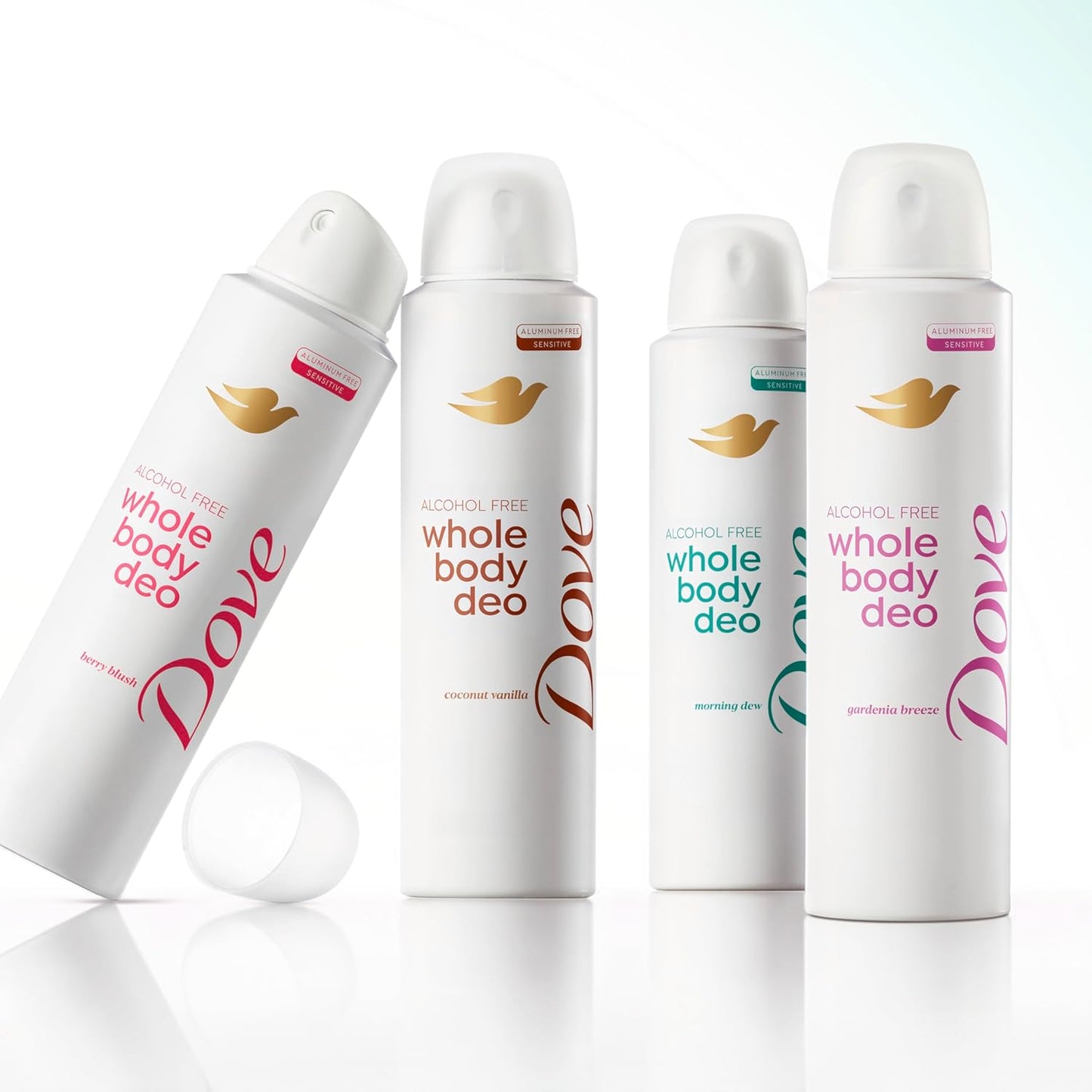 Dove Whole Body Deo Alcohol Free Deodorant Spray for Women – Travel-Size Gym Bag Deodorant, 4 oz