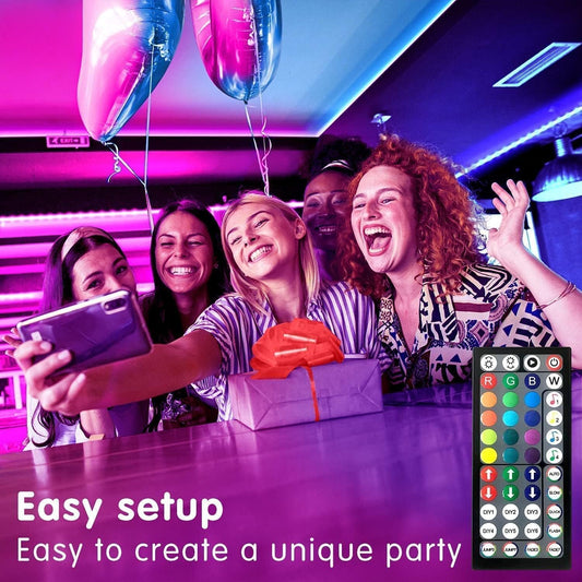 dual control via included ir remote and smartphone app