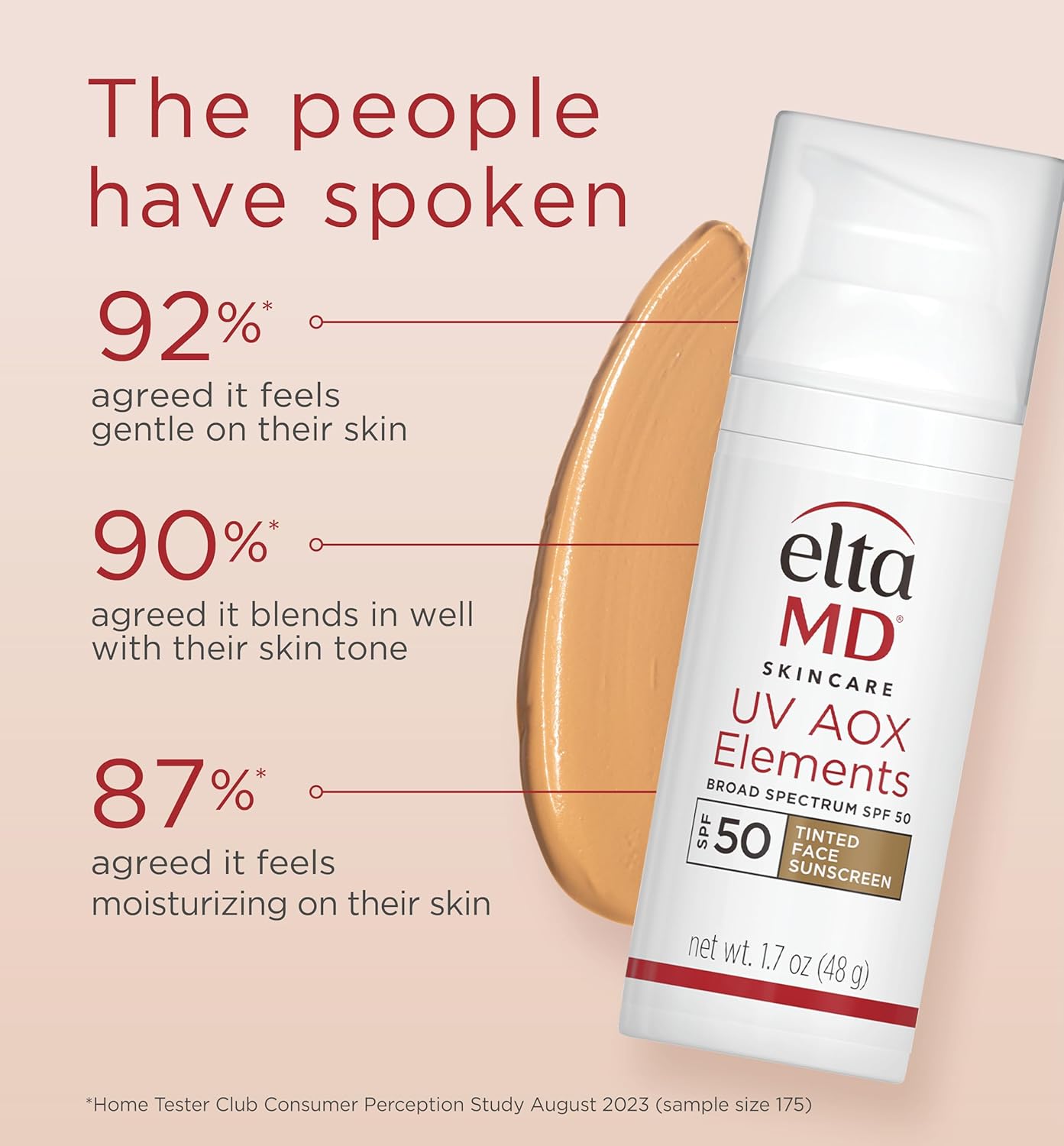 EltaMD Mineral Tinted Sunscreen SPF 50 with Antioxidants – Soothing Self-Care Step for Stressed Skin