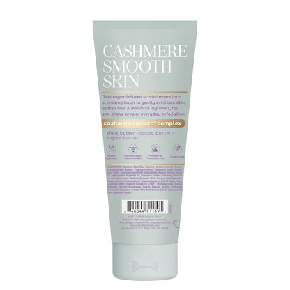 eos Vanilla Cashmere Sugar Scrub – Streamlined Daily Body Exfoliant and Pre-Shave Prep in One Neutral Vanilla Formula