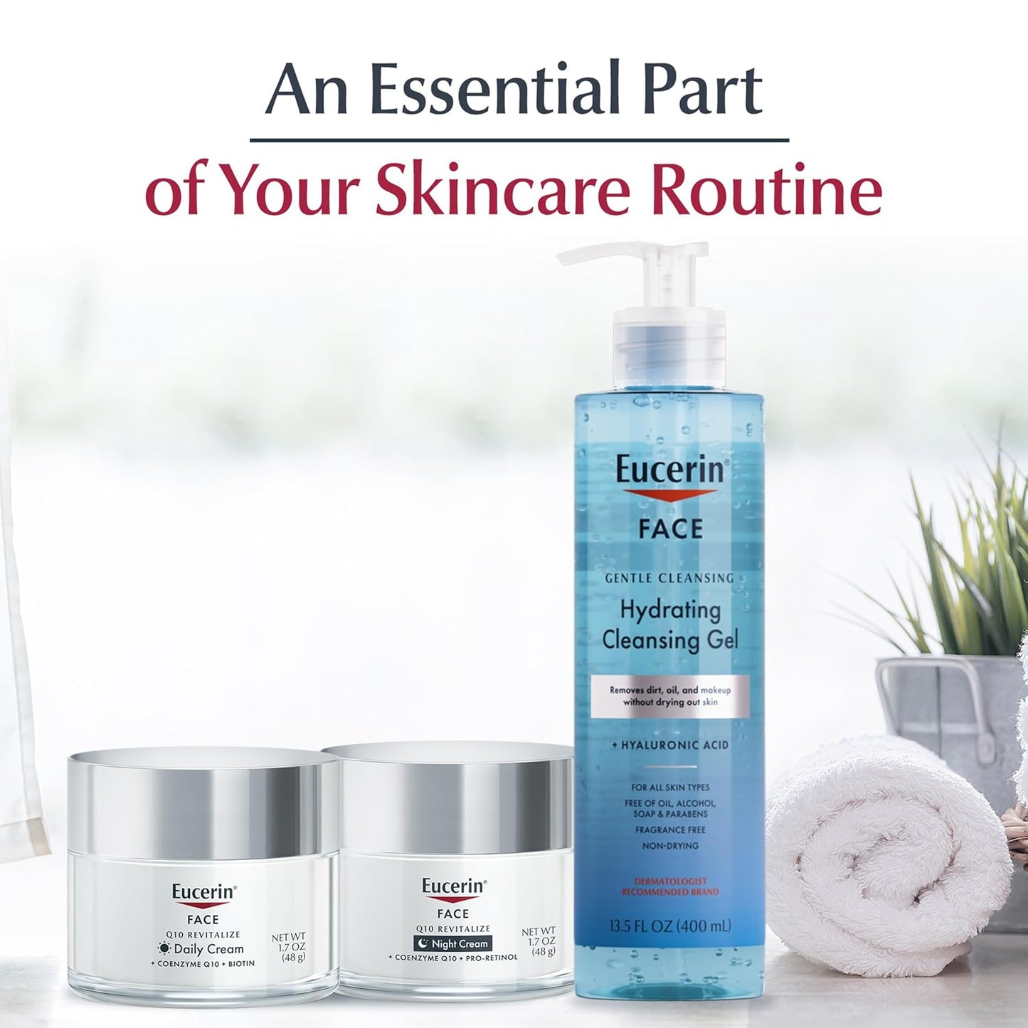 Eucerin Anti-Wrinkle Night Cream – Clean, Non-Irritating Pro-Retinol Moisturizer Safe for Reactive Skin