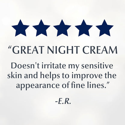 Eucerin Anti-Wrinkle Night Cream – Clean, Non-Irritating Pro-Retinol Moisturizer Safe for Reactive Skin