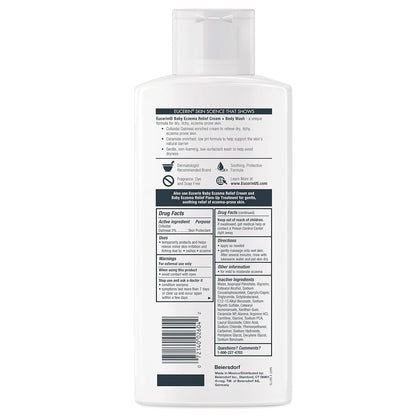 Eucerin Baby Eczema Relief Cream Wash – Gentle Bath Time Solution for Kids with Reactive Skin