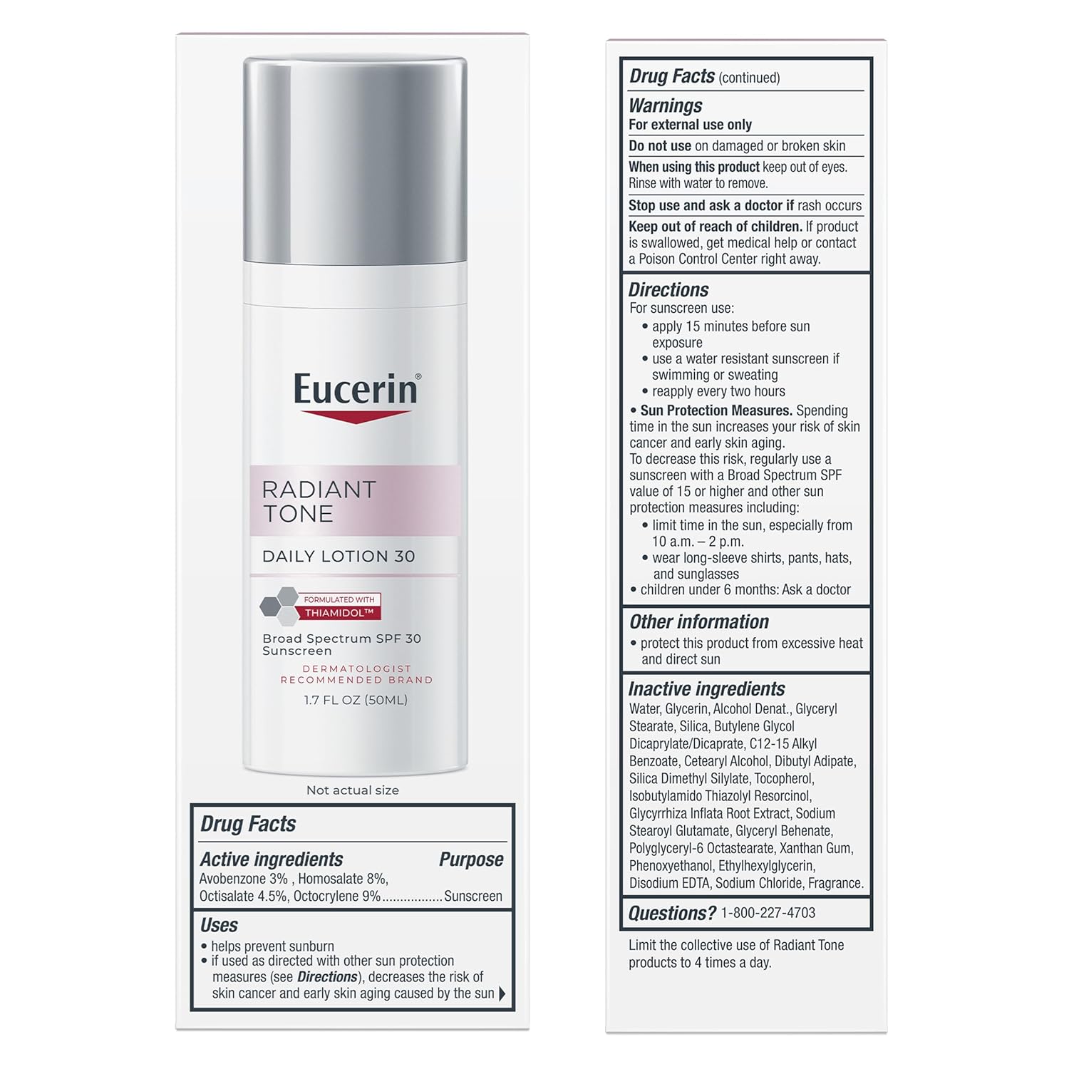 Eucerin Dark Spot Corrector with Thiamidol – Non-Comedogenic, Dermatologist-Tested Face Lotion