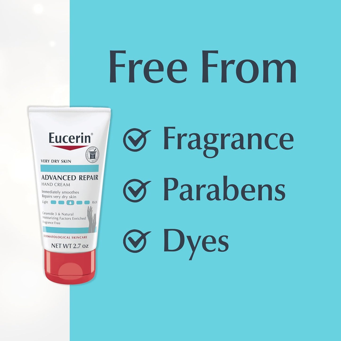 Eucerin Hand Cream Holiday Gift – 3-Pack Fragrance-Free Sensitive Skin Present
