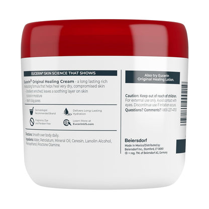 Eucerin Original Healing Cream – Dermatologist-Formulated Luxury Cream for Refined Skincare