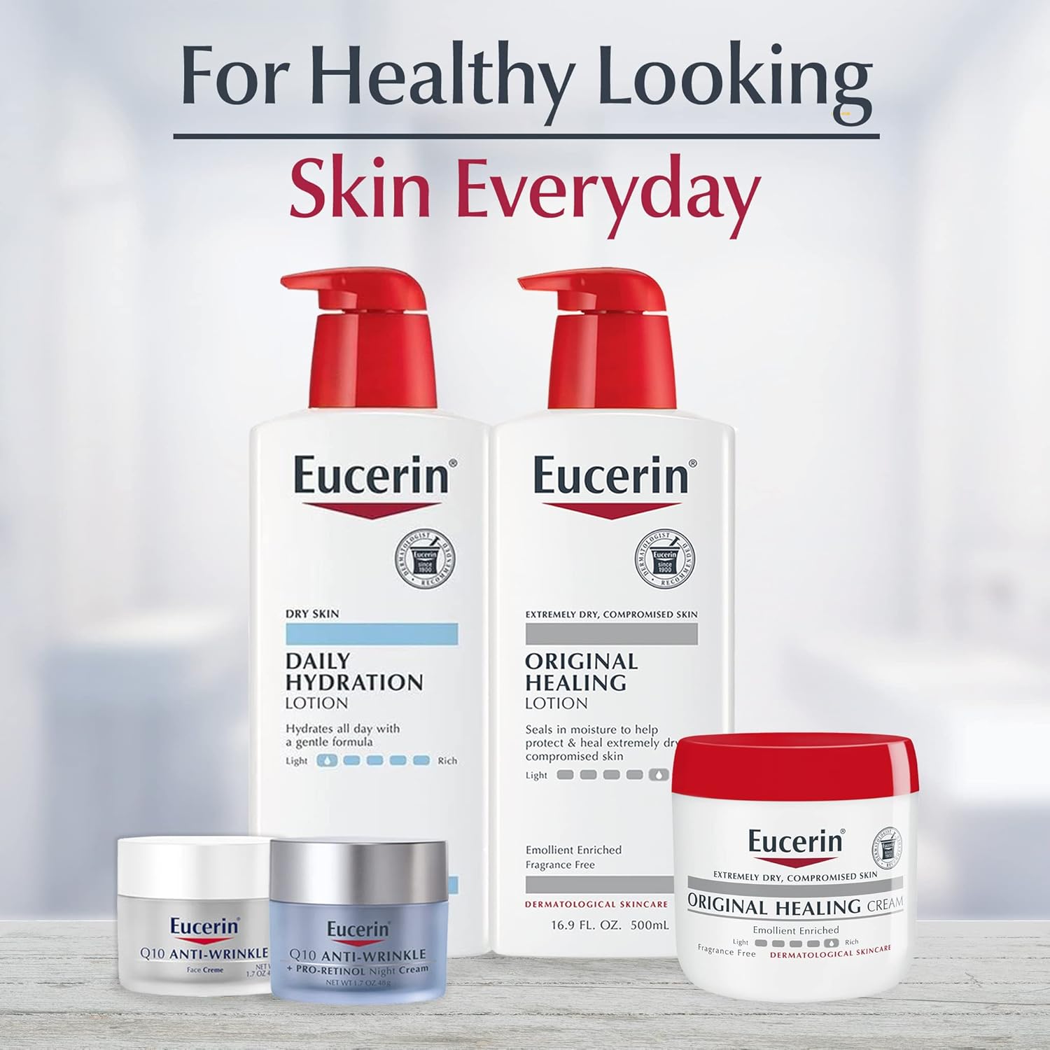 Eucerin Original Healing Rich Body Lotion for Mindful Self-Care Routines