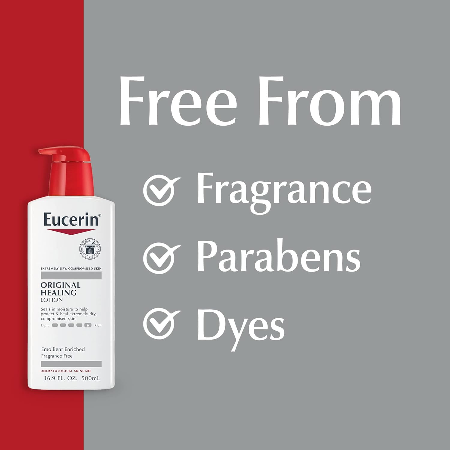 Eucerin Original Healing Rich Body Lotion for Mindful Self-Care Routines