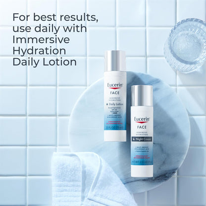 Eucerin Overnight Hydration Cream – Mindful Nighttime Skincare to Smooth Fine Lines While You Sleep