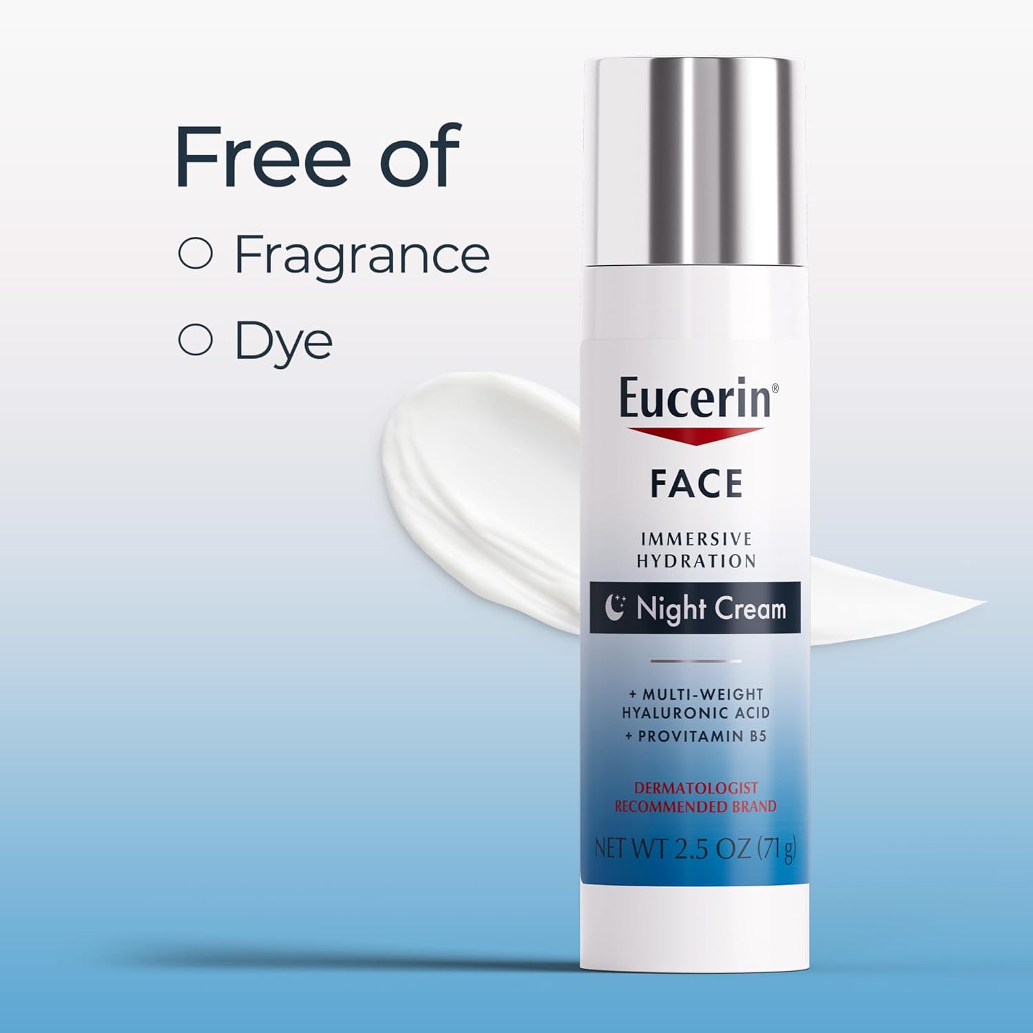 Eucerin Overnight Hydration Cream – Mindful Nighttime Skincare to Smooth Fine Lines While You Sleep