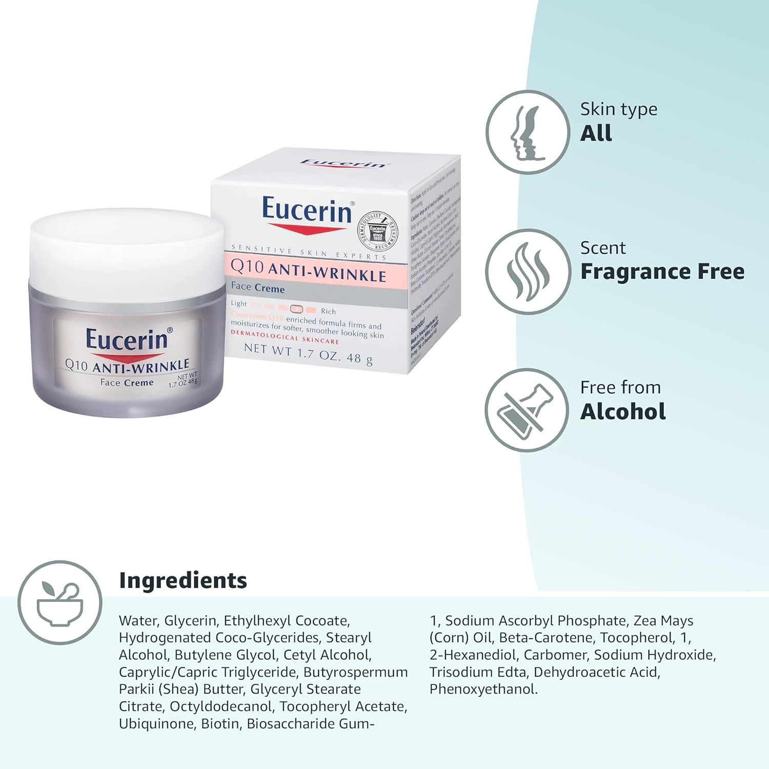 Eucerin Q10 Advanced Facial Moisturizer – Antioxidant-Rich Elegance for Refined Beauty
