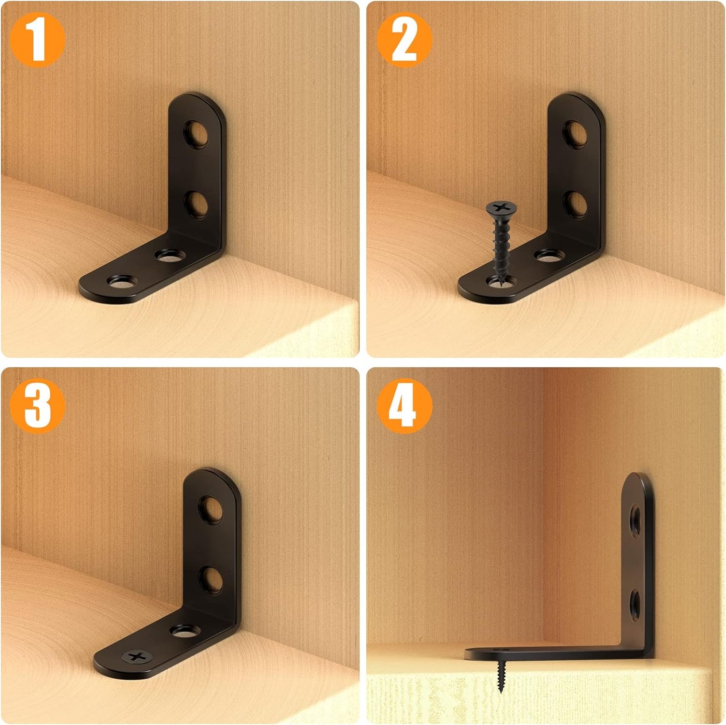 FATLODA Corner Brackets – Waterproof Hardware for Garden Builds, Deck Storage, and Outdoor Furniture