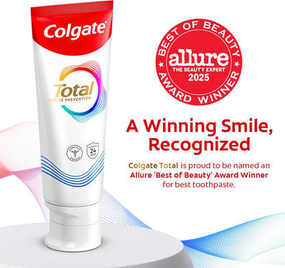 fights 8 oral health issues: gingivitis, plaque, tartar, cavities, sensitivity, bad breath, enamel erosion, and stains