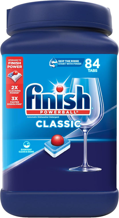 Finish Classic Dishwasher Pods 84 ct. – Working Parent Suburban Kitchen, Fast Dishwasher Detergent for Family Loads