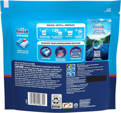 Finish Power Dishwasher Pods Holiday Gift for Her, Bulk 94-Count for Busy Family Kitchens