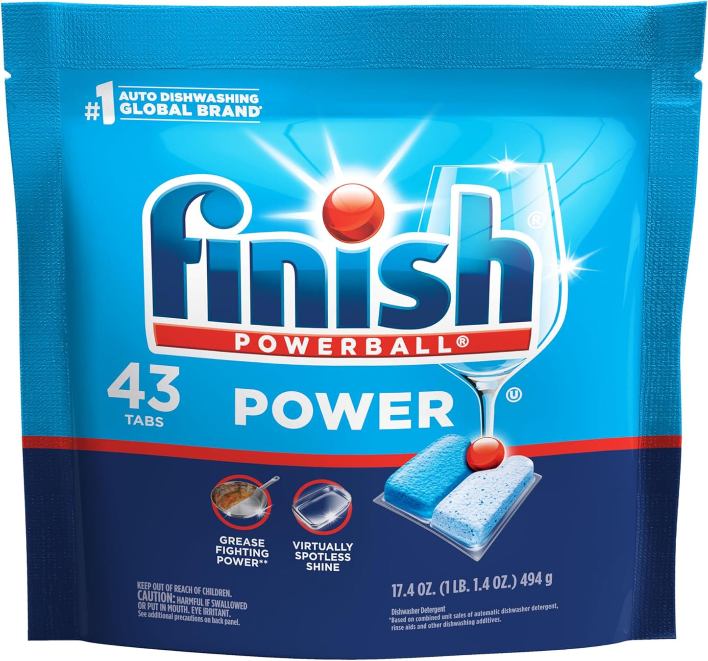 Finish Power Dishwasher Pods Holiday Gift for Her, Bulk 94-Count for Busy Family Kitchens