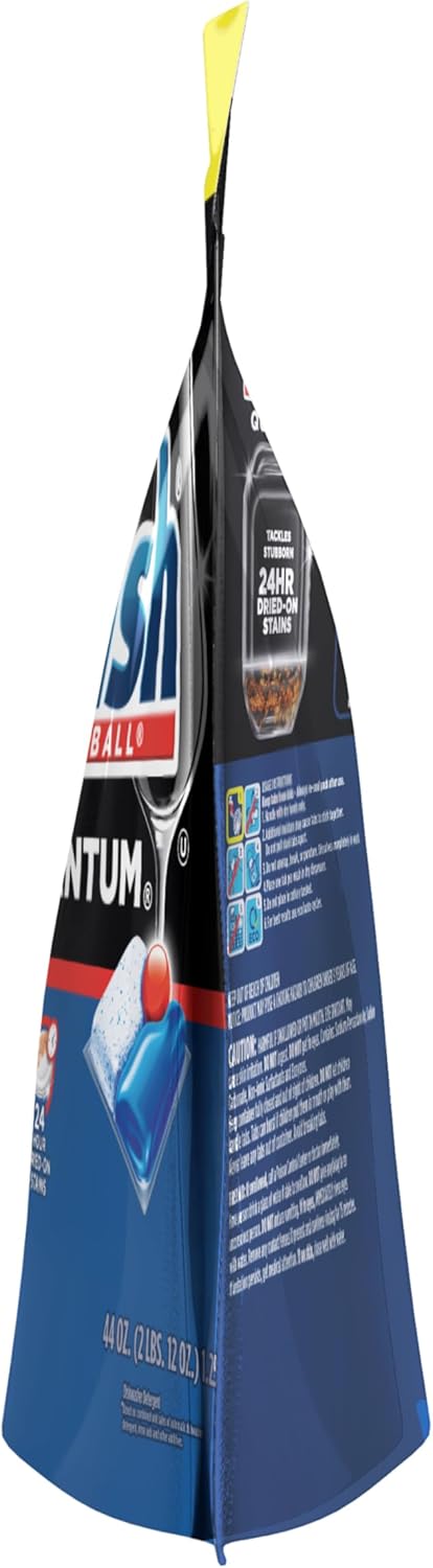 Finish Quantum Dishwasher Pods – Worry-Free Cleanup for Busy Family Dining Areas, Pre-Measured Single Pods
